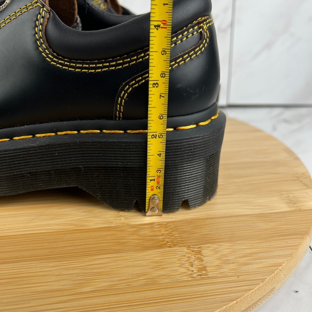 Dr. Doc Martens Collier Bex Womens Size 6 Black Leather Platform Shoes - Picture 14 of 15